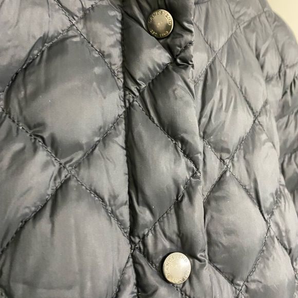 Lands End Down Puffer Coat Jacket women’s Size S (6-8) Black - Picture 3 of 13